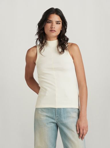 Open Back Mock Slim Top
